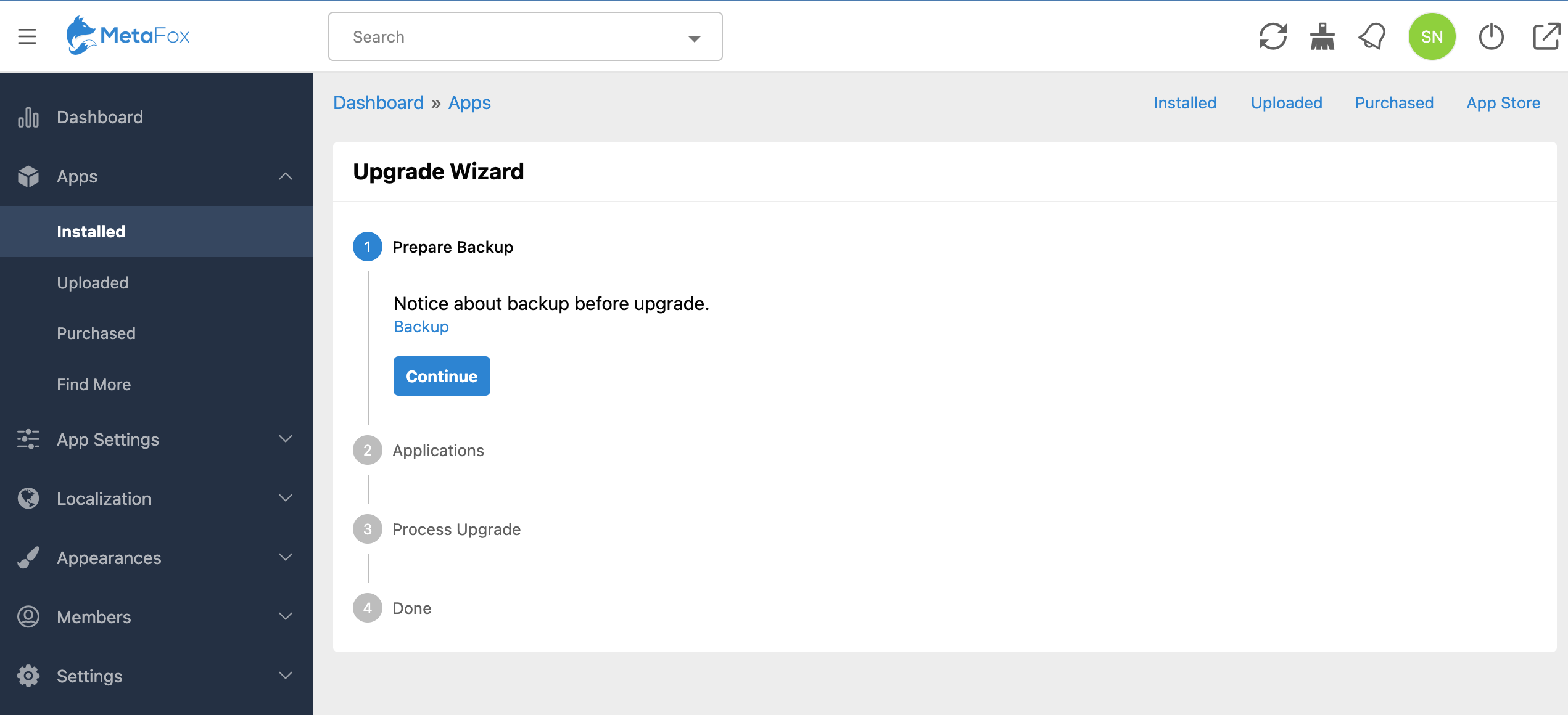 Update MetaFox – phpFox User Manual