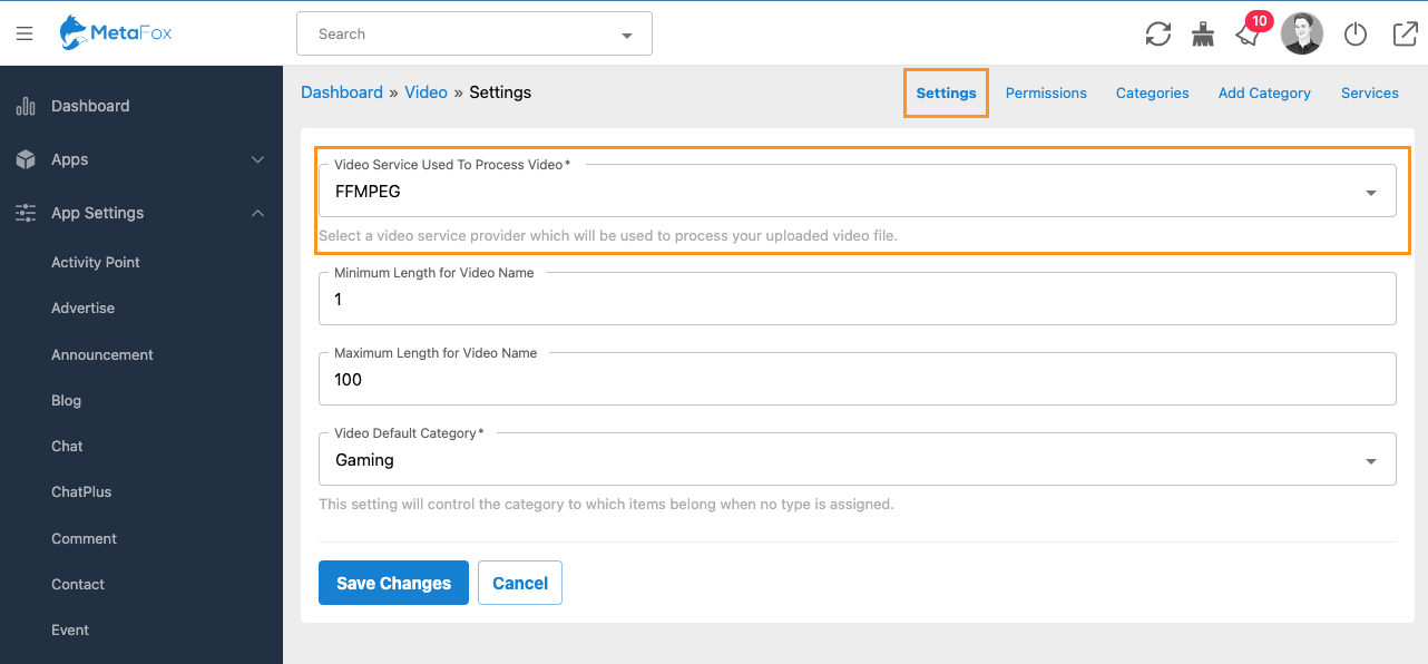 Set up video upload functionality – phpFox User Manual