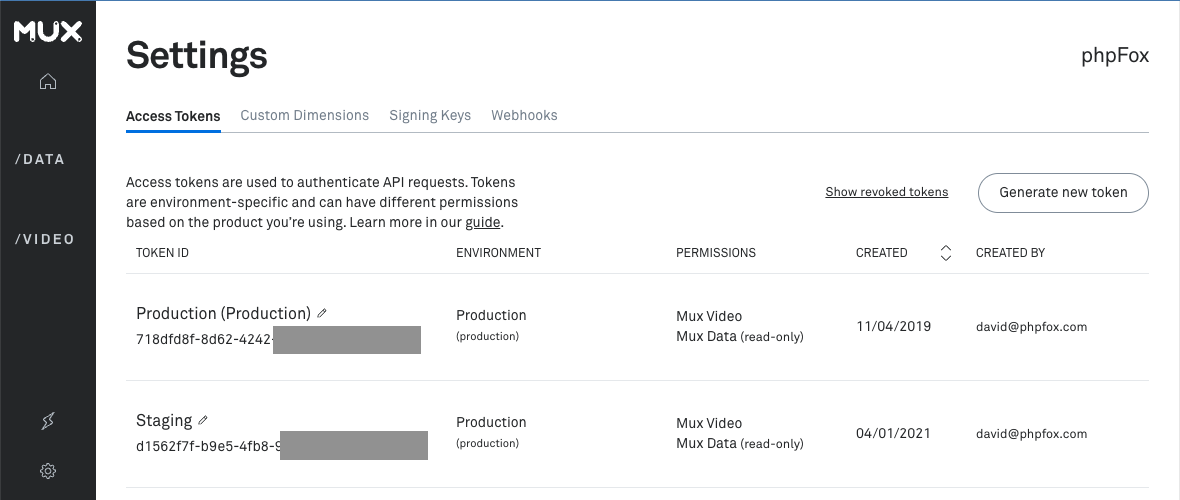 Live Streaming - Set up Mux – phpFox User Manual