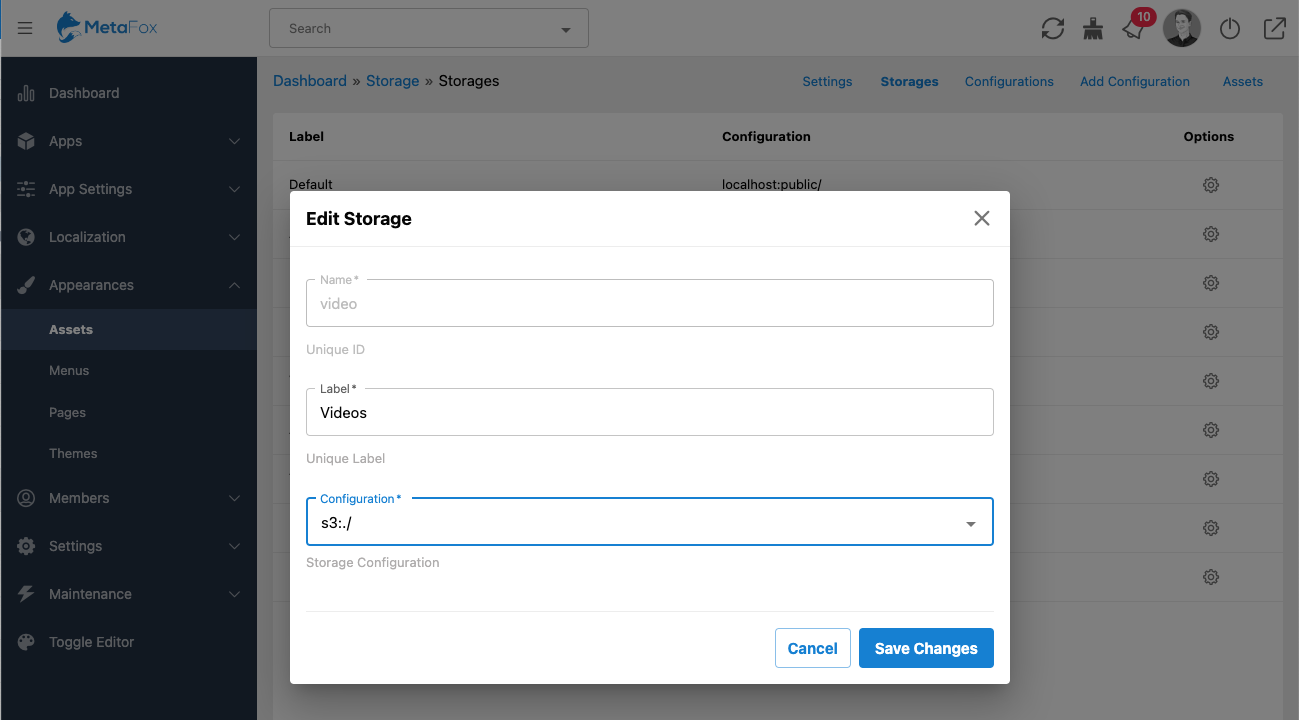Set up different storage system for user files – phpFox User Manual